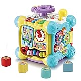 VTech Baby Spielspaß-Entdeckerwürfel – Interaktiver Spielwürfel mit Musik, Formen und...