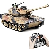 Supdex RC Panzer 1/18 Deutscher Leopard II, 2.4GHz Panzer Ferngesteuert mit Schussfunktion, WW2...