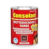 Consolan Wetterschutz-Farbe 5L (Braun)