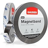 GAUDER Magnetband stark selbstklebend mit 3M Kleber | Magnetstreifen selbstklebend | starkes...