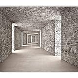 murando Fototapete 3D Tunnel 350x256 cm Vlies Tapeten Wandtapete XXL Moderne Wanddeko Design Wand...