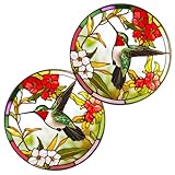 DOITOOL 2 Stück Teiliges Anti kollisions fensteraufkleber Bunte Window Clings ohne Klebstoff...