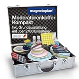 magnetoplan Moderationskoffer Kompakt | Inkl. 2100 Teile | HxBxT 340x470x165mm | Abschließbar für...