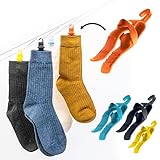 Sokey - Die Sockenklammer - 15 Stück - Socken bei Wäsche und Trocknen beisammen halten (Blau)