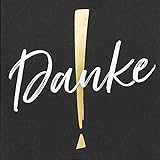 Perleberg Geburtstagskarte Danke - Black&Gold Collection - Dankes-Karte zum Geburtstag -...