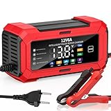 6A Autobatterie Ladegerät 12V, LiFePO4 Motorrad Ladegerät, KFZ Batterieladegerät mit...