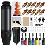 RHEIN Maschine Set mit 1600mAh Akku 10 Stück Cartridges 7 Inks Kabellos Maschine Komplettes...