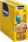 Vitakraft Kräcker Mix, Vogelsnack, Knabberstangen, mit Ei und Grassamen, mit Aprikose und Feige,...