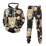 NNCSNE Unisex 3D LeopardTieres Hoodie Herren Und Damen Casual Sweatshirt Fitness Sportanzug,...