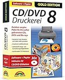 CD/DVD Druckerei 8 inkl. 30 CD/DVD Etiketten Gratis - CD/DVD und Blu-ray Covers gestalten - Für...