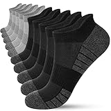 HIYATO 10 Paar Sneaker Socken Herren Damen, Atmungsaktive Sportsocken, Baumwolle Laufsocken Kurz...