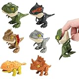 TYFYH Dinosaurier Spielzeug Set 6 Stück Dino Biss Finger, Dinosaurier Finger Spielzeug, Kleine...