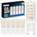QOJUX G9 LED Warmweiß 3.2W, 520LM Energieeffizienzklasse C LED Leuchtmittel Ersatz für 40W-50W...