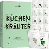 Kräuter Samen Set - 14 Kräutersamen Sorten in Samentütchen für den eigenen Kräutergarten -...