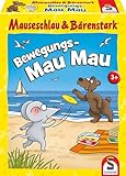 Schmidt Spiele 75058 Mauseschlau & Bärenstark, Bewegungs Mau, Kinderkartenspiel