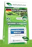 Rasen Nachsaat 1kg - Rasensamen schnellkeimend aus Deutschland für 40qm - Zuverlässige...