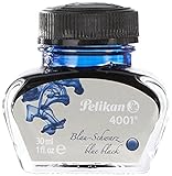 Pelikan 301028 Tintenglas Tinte 4001, 30 ml, 1 Stück, blau/schwarz