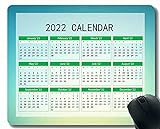 2022 Kalender Mauspad, Spot Licht Farbe Hintergrund Anti-Rutsch Gummi Mousepad mit dauerhaften...
