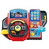 Vtech Abenteuer Lernlenkrad – Interaktives Lenkrad mit LCD-Farbbildschirm, 3 Spielmodi,...