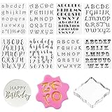 9 Stück Alphabet Kuchen Stempel Werkzeug Fondant Cookie Keksformen Backen Werkzeuge