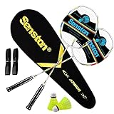 Senston Graphit Badminton Set Carbon Profi Badmintonschläger Leichtgewicht Badminton Schläger...