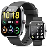 Smartwatch Herren Damen mit Telefonfunktion, 1.91' Fitnessuhr Damen, 100+Sportmodi IP68 Wasserdicht...