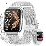 BANLVS Smartwatch Damen mit Telefonfunktion/Bluetooth Anrufe 5.3, Armbanduhr mit...