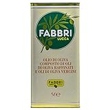 Fabbri Lucca Olivenöl - 5 Liter Kanister - italienisches Öl aus der Toskana raffiniertes und...