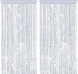 QHSXMQ 2 Stück Fadenvorhang Fliegenschutz Terrassentür 100 x 200cm Türvorhang Insektenschutz...