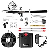 Gocheer Airbrush Kit, Multifunktions Dual Action Airbrush Set mit Kompressor zum Malen,Portable Air...
