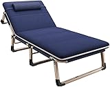 KAnduo Faltbett Terrassen-Loungesessel, Loungesessel, Klappbett, Mittagsbett fürs Büro, einfaches...