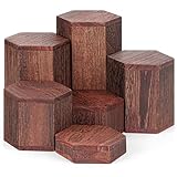 Winter Shore Sechseck Podest Holz (6er-Pack) - Dessert- & Cupcake Ständer - Podest Deko -...