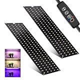 2Stück Pflanzenlampe LED Vollspektrum, 270 LEDs Pflanzenlicht mit 3 Lichter Modi, Pflanzenleuchte...