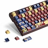 Reccazr PBT-Tastenkappen, benutzerdefiniertes Tastatur-Tastenkappen-Set, Cherry Profil-Tastenkappen,...