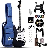 Winzz Erwachsene E-Gitarre 4/4 Größe, HSS Tonabnehmer, E-Gitarre ST für Anfänger Starter Paket...