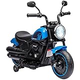 HOMCOM Kindermotorrad Kinder Elektro-Motorrad Elektrofahrzeug Kinderfahrzeug mit 2 abnehmbaren...