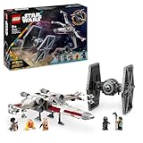 LEGO Star Wars 75393 Mashup aus TIE Fighter & X-Wing– Spielzeug mit 2 Raumschiffen, 4 Minifiguren...