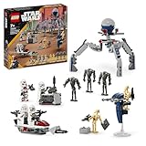 LEGO Star Wars 75372 Clone Trooper & Battle Droid Battle Pack, inkl. 4 Minifiguren, 5 Droiden und...