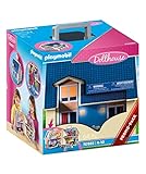 PLAYMOBIL Dollhouse 70985 Mitnehm-Puppenhaus mit Griff, Zusammenklappbar, Spielzeug für Kinder ab 4...