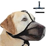 Maulkorb für Große Hunde, Atmungsaktive Haustiermaske Hundetraining, Maulkorb Mittlere für...