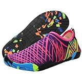 TMEOG Badeschuhe Damen Herren Wasserschuhe Schwimmschuhe Aquaschuhe Strandschuhe rutschfest...