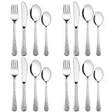 Joyfair Kinderbesteck, 16-teilig Edelstahl Kinder Besteck Set mit Hammergriff, Kleinkinder Kleines...