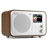 Audizio Milan DAB Radio mit Bluetooth, 10 Stunden Akku Radio 2000 mAh, Radiowecker mit Sleeptimer,...