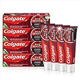 Colgate Zahnpasta Max White Charcoal 4 x 75ml - Zahncreme mit Aktivkohle, entfernt bis zu 100% der...