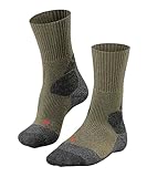 FALKE Herren Wandersocken TKX Expedition M So Wolle Funktionsmaterial antiblasen dick 1 Paar, Grün...