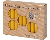 Aspinaworld Bienenwachskerzen, Baumkerzen 60 Stück aus 100% reinem Bienenwachs, 100/13 mm,...
