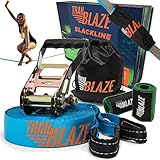 Trailblaze Slackline Kinder Set mit baumschutzs | Vollständiges Slackline Set 18.5m Slackline für...