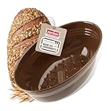 Zenker Brotbackform Dein Brot! – Emaille, kastanienbraun, 2000 ml, 265 x 165 x 92 mm,...