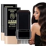 2 Stück Haarfärbestift, Ansatzpuder Dunkelbraun,Haaransatz Puder,Haaransatz Kaschieren,Haaransatz...