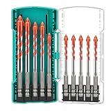 Linkstyle 10-teiliges Steinbohrer-Set, Keramikfliesenbohrer mit dreieckiger Spitze für Glas,...
